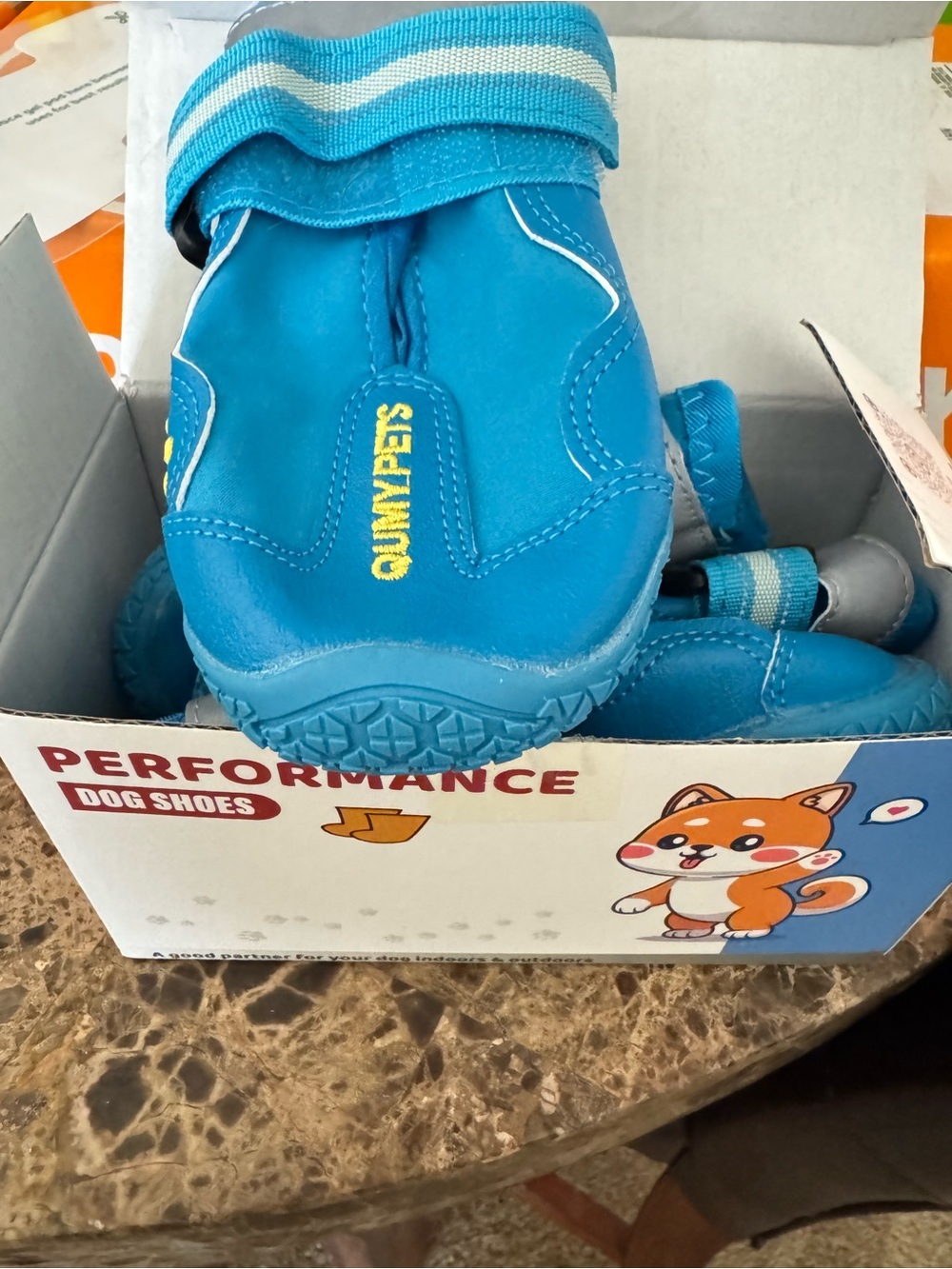 Dogs Blue Performance Dog Shoes - Set of 4